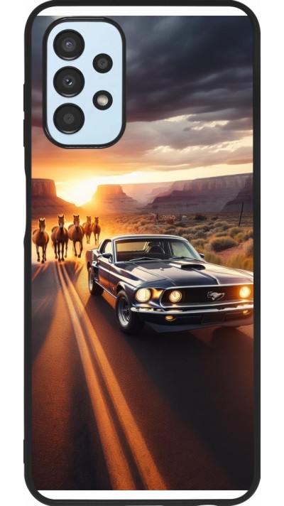 Samsung Galaxy A13 5G Case Hülle - Silikon schwarz Mustang 69 Grand Canyon