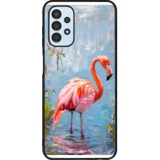Samsung Galaxy A13 5G Case Hülle - Silikon schwarz Paint Flamingo