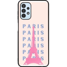 Coque Samsung Galaxy A13 5G - Silicone rigide noir Paris Pink Print