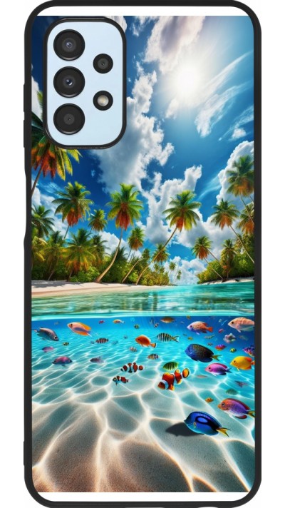 Samsung Galaxy A13 5G Case Hülle - Silikon schwarz Strandparadies