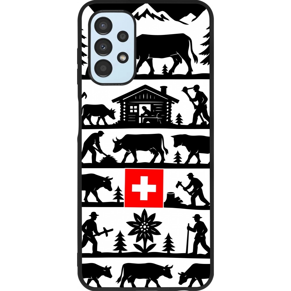 Coque Samsung Galaxy A13 5G - Silicone rigide noir Poya Suisse 1