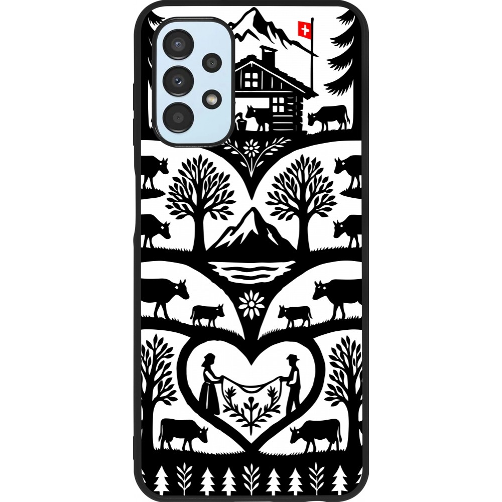 Coque Samsung Galaxy A13 5G - Silicone rigide noir Poya Suisse 2