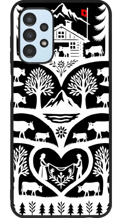Coque Samsung Galaxy A13 5G - Silicone rigide noir Poya Suisse 2 noir