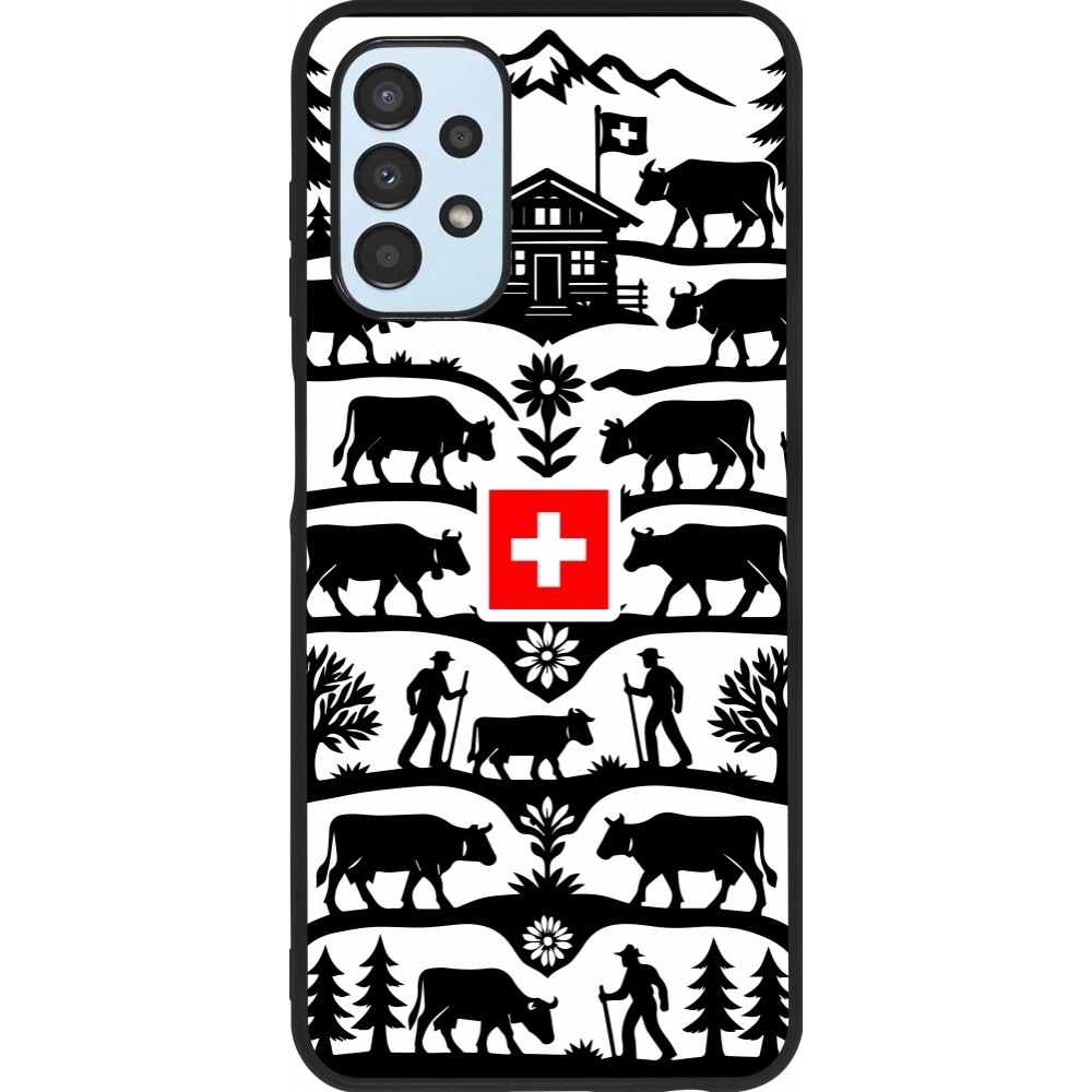 Coque Samsung Galaxy A13 5G - Silicone rigide noir Poya Suisse 3