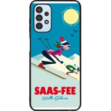 Coque Samsung Galaxy A13 5G - Silicone rigide noir Saas-Fee Ski Downhill