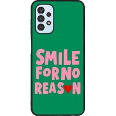 Coque Samsung Galaxy A13 5G - Silicone rigide noir Smile for no reason 2026