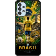 Samsung Galaxy A13 5G Case Hülle - Silikon schwarz Fussball Brasilien splash 2026