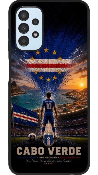 Samsung Galaxy A13 5G Case Hülle - Silikon schwarz Fussball Kap Verde splash 2026