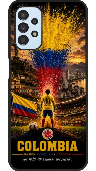 Samsung Galaxy A13 5G Case Hülle - Silikon schwarz Fussball Kolumbien splash 2026