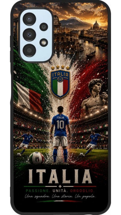 Samsung Galaxy A13 5G Case Hülle - Silikon schwarz Fussball Italien splash 2026