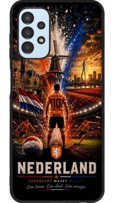 Samsung Galaxy A13 5G Case Hülle - Silikon schwarz Fussball Niederlande splash 2026