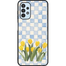 Samsung Galaxy A13 5G Case Hülle - Silikon schwarz Blue vichy tulips Spring 2026