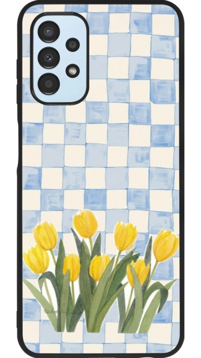 Samsung Galaxy A13 5G Case Hülle - Silikon schwarz Blue vichy tulips Spring 2026