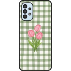 Samsung Galaxy A13 5G Case Hülle - Silikon schwarz Green vichy tulips Spring 2026