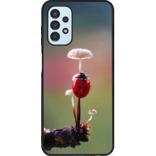 Samsung Galaxy A13 5G Case Hülle - Silikon schwarz Ladybird on a mushroom Spring 2026
