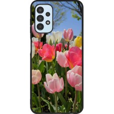 Samsung Galaxy A13 5G Case Hülle - Silikon schwarz Tulips Spring 2026