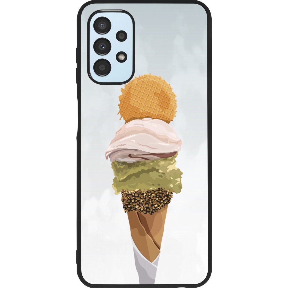 Coque Samsung Galaxy A13 5G - Silicone rigide noir Summer 2025 Cornet
