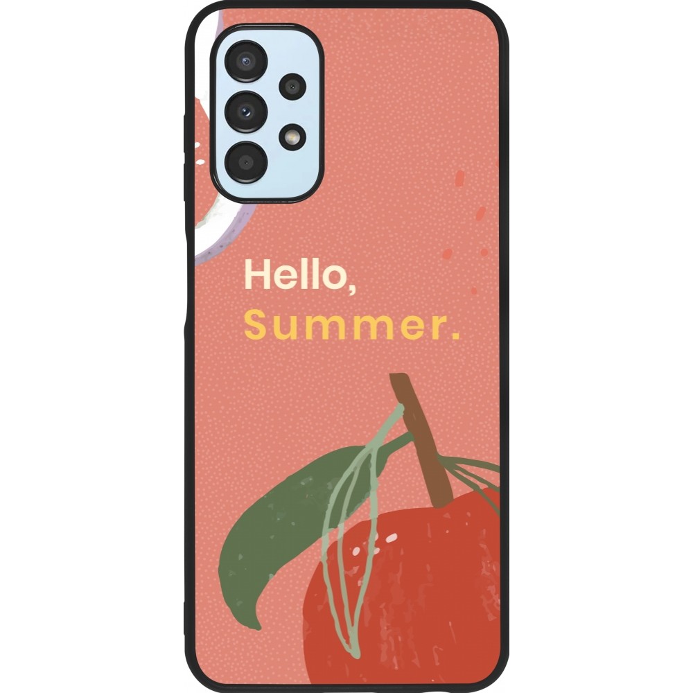 Coque Samsung Galaxy A13 5G - Silicone rigide noir Summer 2025 Hello summer