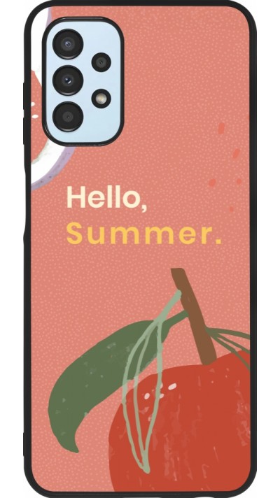 Coque Samsung Galaxy A13 5G - Silicone rigide noir Summer 2025 Hello summer