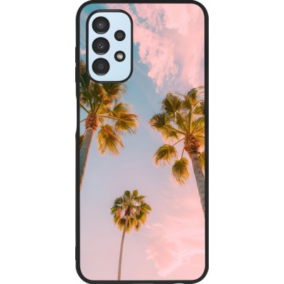 Samsung Galaxy A13 5G Case Hülle - Silikon schwarz Summer 2025 Palmiers