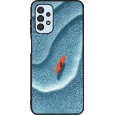Coque Samsung Galaxy A13 5G - Silicone rigide noir Orange surf Summer 2026