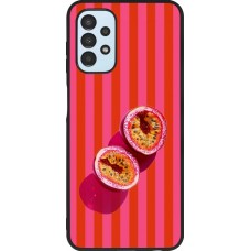 Coque Samsung Galaxy A13 5G - Silicone rigide noir Passion fruit Summer 2026