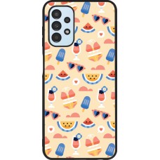 Coque Samsung Galaxy A13 5G - Silicone rigide noir Pattern Summer 2026