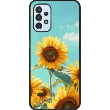 Coque Samsung Galaxy A13 5G - Silicone rigide noir Sunflowers Summer 2026