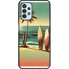 Coque Samsung Galaxy A13 5G - Silicone rigide noir Surf Paradise