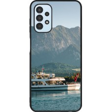 Samsung Galaxy A13 5G Case Hülle - Silikon schwarz  Nationalfeiertag Schweiz Bateau Leman