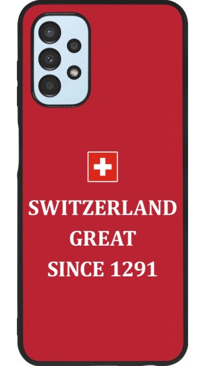 Coque Samsung Galaxy A13 5G - Silicone rigide noir Switzerland Great Since 1291