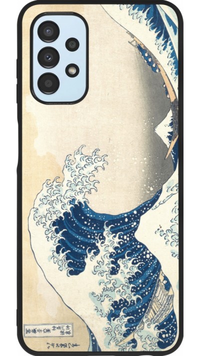 Coque Samsung Galaxy A13 5G - Silicone rigide noir Tableau art - La Grande Vague de Kanagawa - Hokusai