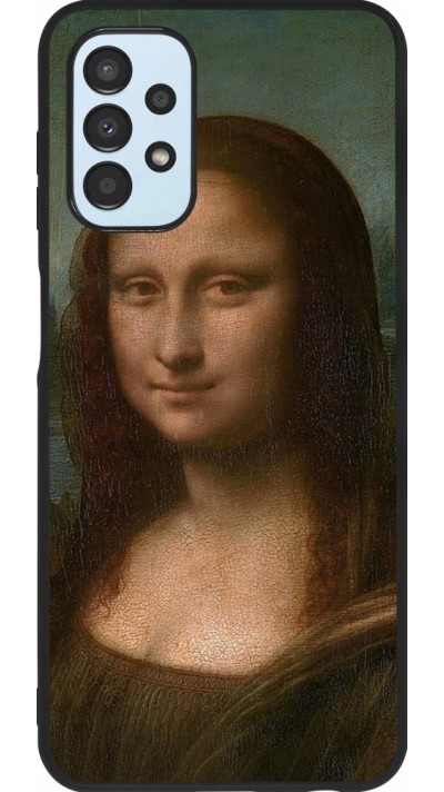 Coque Samsung Galaxy A13 5G - Silicone rigide noir Tableau art - La Joconde - Léonard de Vinci