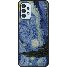 Coque Samsung Galaxy A13 5G - Silicone rigide noir Tableau art - La Nuit étoilée - Van Gogh