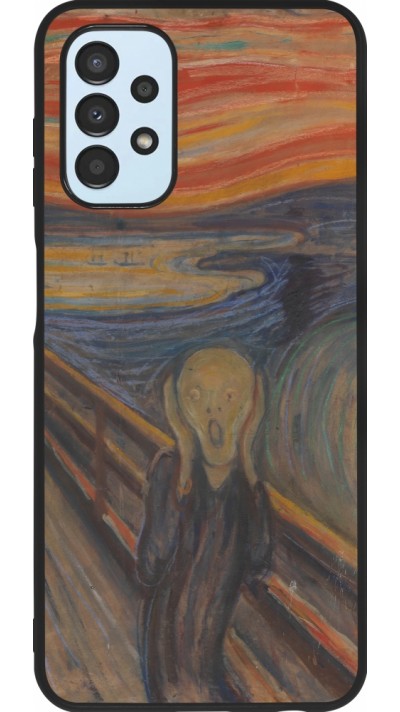 Coque Samsung Galaxy A13 5G - Silicone rigide noir Tableau art - Le Cri - Edvard Munch