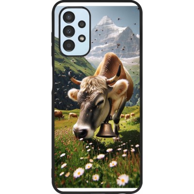 Samsung Galaxy A13 5G Case Hülle - Silikon schwarz Kuh Berg Wallis