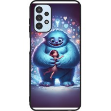 Samsung Galaxy A13 5G Case Hülle - Silikon schwarz Valentin 2024 Flauschige Liebe