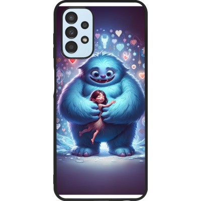 Samsung Galaxy A13 5G Case Hülle - Silikon schwarz Valentin 2024 Flauschige Liebe
