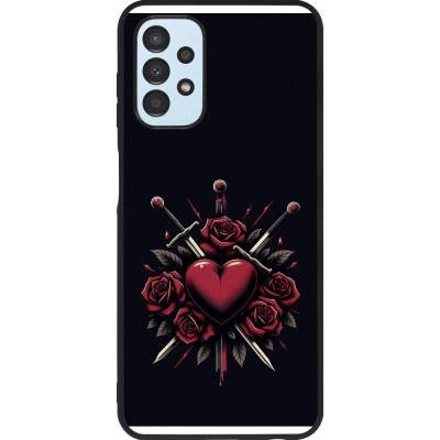 Samsung Galaxy A13 5G Case Hülle - Silikon schwarz Valentine 2024 gothic love
