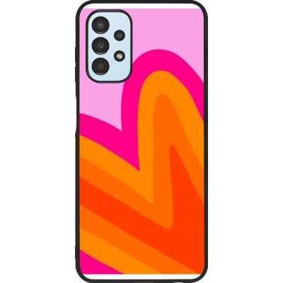 Samsung Galaxy A13 5G Case Hülle - Silikon schwarz Valentine 2024 heart gradient