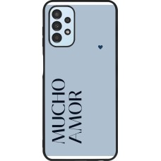 Samsung Galaxy A13 5G Case Hülle - Silikon schwarz Valentine 2024 mucho amor azul