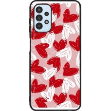 Coque Samsung Galaxy A13 5G - Silicone rigide noir Valentine 2024 with love heart