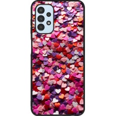 Coque Samsung Galaxy A13 5G - Silicone rigide noir Valentine 2025 Confetti