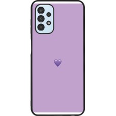 Samsung Galaxy A13 5G Case Hülle - Silikon schwarz Valentine 2023 purpule single heart