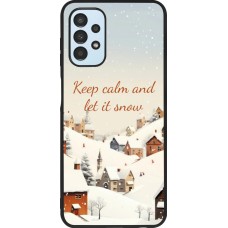 Samsung Galaxy A13 5G Case Hülle - Silikon schwarz Winter 25 Winter Keep calm and let it snow