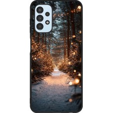 Samsung Galaxy A13 5G Case Hülle - Silikon schwarz Winter 25 Winter snowy road