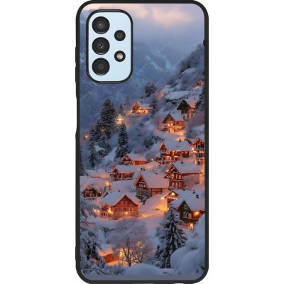 Samsung Galaxy A13 5G Case Hülle - Silikon schwarz Winter 25 Winter snowy village