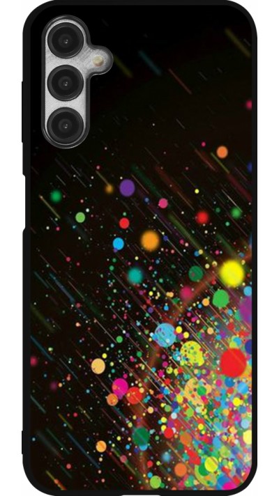 Samsung Galaxy A14 5G Case Hülle - Silikon schwarz Abstract Bubble Lines