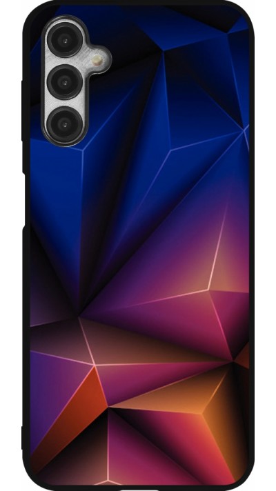 Samsung Galaxy A14 5G Case Hülle - Silikon schwarz Abstract Triangles 