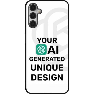 Samsung Galaxy A14 5G Case Hülle - Silikon schwarz 100% einzigartig erstellt dank Deiner Kreativität und künstlicher Intelligenz (KI)